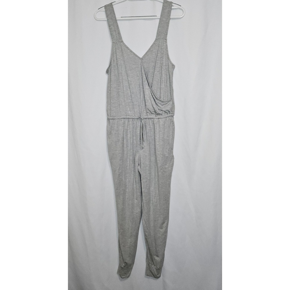 Jumpsuit Women S Gray Excellent Surplice Jogger Loungewear Casual Skinnygirl